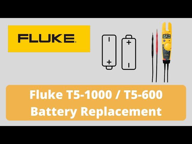 Fluke T5-1000/T5-600 Battery Replacement - 60 Seconds or Less - Simple, Easy, Fast