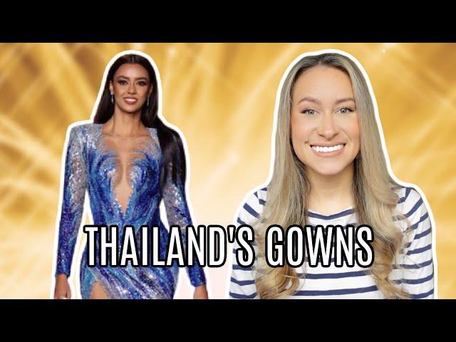 EVERY gown Miss Universe Thailand competed in (2017-2021)