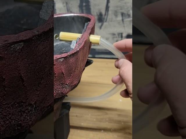 Installing & assembling water pump into indoor water fountain
