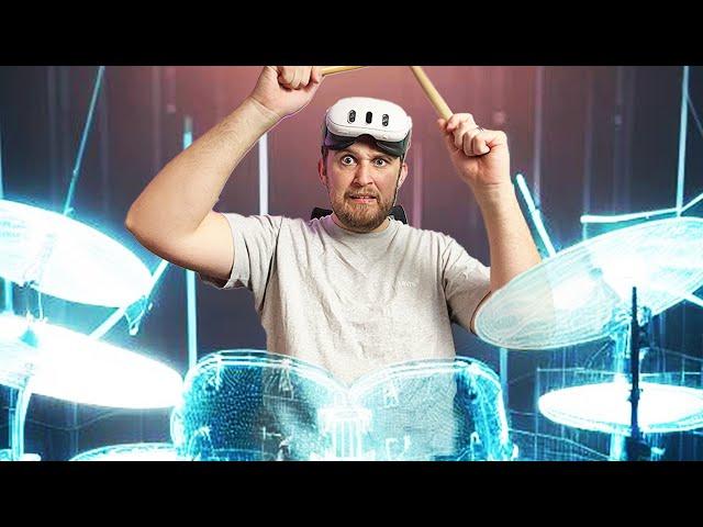 Real Drummer tries VR Drums!