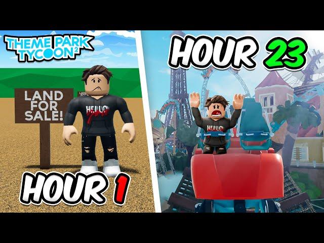 24 HOURS Theme Park Tycoon 2 BUILD BATTLE vs. Thijmen0808!