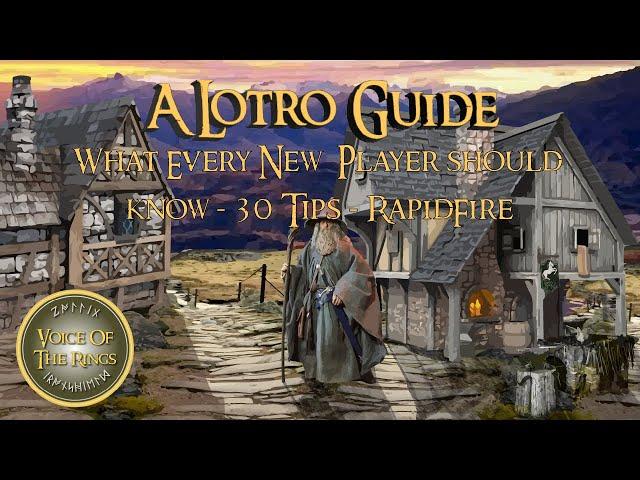 What Every New LOTRO Player should know - 30 Tips - RapidFire | A LOTRO Guide.