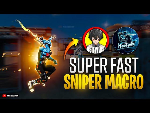 @nstwinsff  + @TondeGamer  Super Fast Sniper Macro revealed For Bluestacks + Logitech Mouse