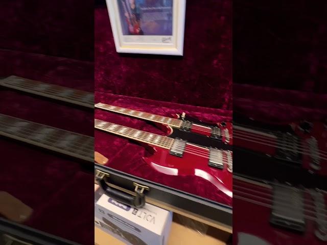 Seeing Jimmy Page’s Signature Doubleneck For The First Time  #jimmypage #ledzeppelin #guitar