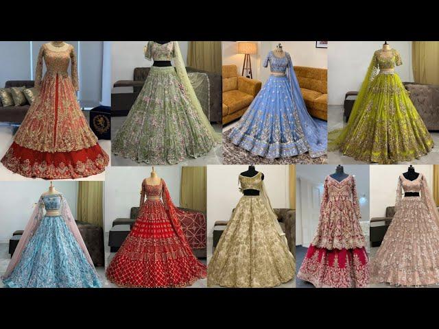 2024 New Designer Bridal Lehenga Choli|Sangeet Ceremony Lehenga Collection|Types Of Designer Lehenga