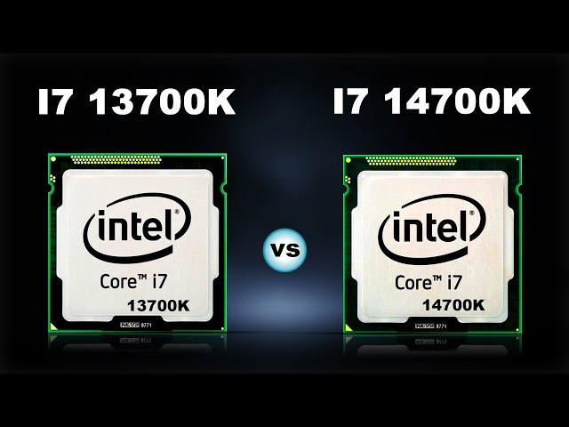 Intel Core i7 13700K vs i7 14700K CPU comparison | Test in Games