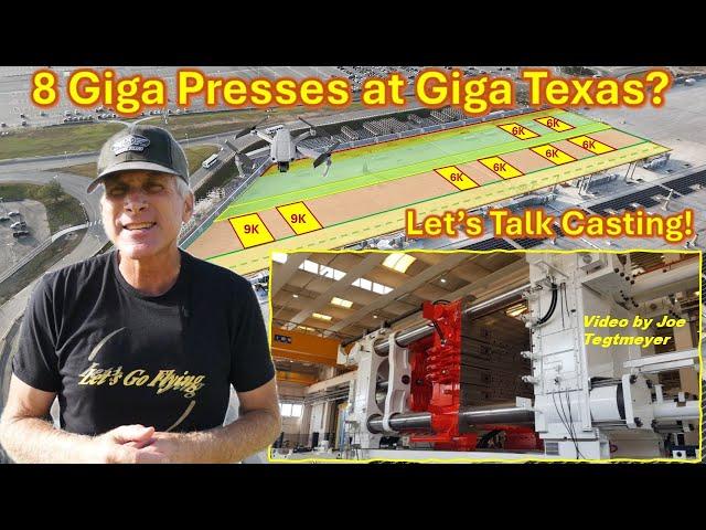 There are now 8 IDRA Giga Presses at Giga Texas & More going on inside Casting! Let's Discuss!