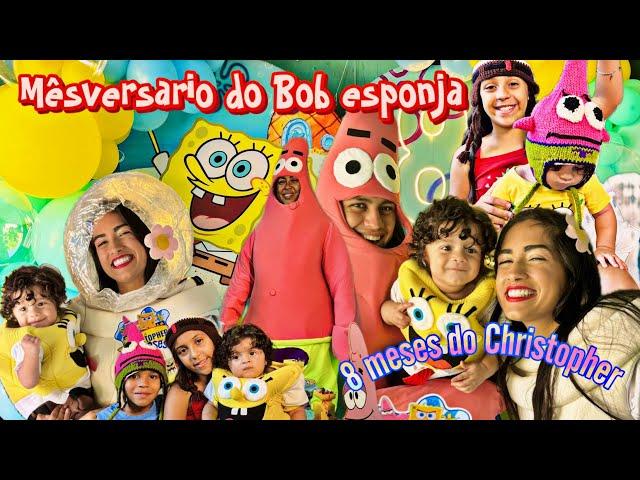 Mêsversario do bob esponja *8 meses do christopher Miguel*