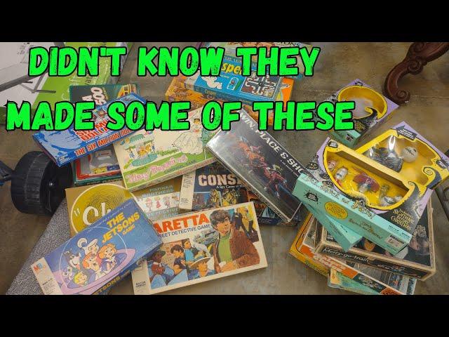 Resale $300 Toy Haul! Vintage Board Games. 60's, 70's, 80's