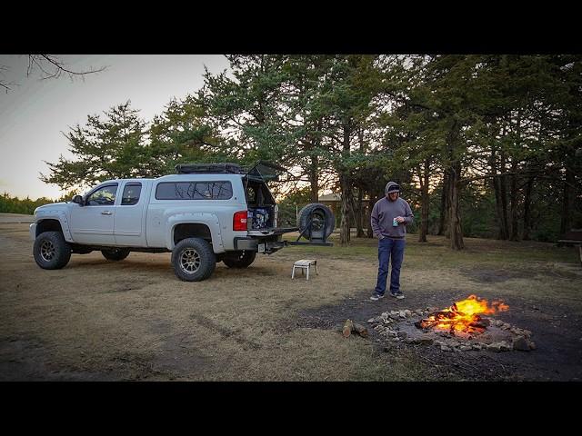 Solo Truck Camping - A Rope Ferry In Kansas