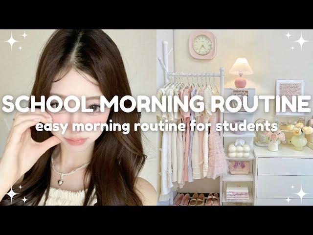 quick and easy morning routine before school  student morning routine guide