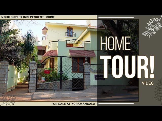 5 BHK Duplex Independent House For Sale At Koramangala | Home Tour Video | Value Add Realty