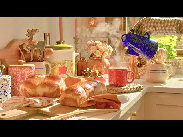 December  kitchen in Ghibli  house  Country  Life morning starting with baking bread