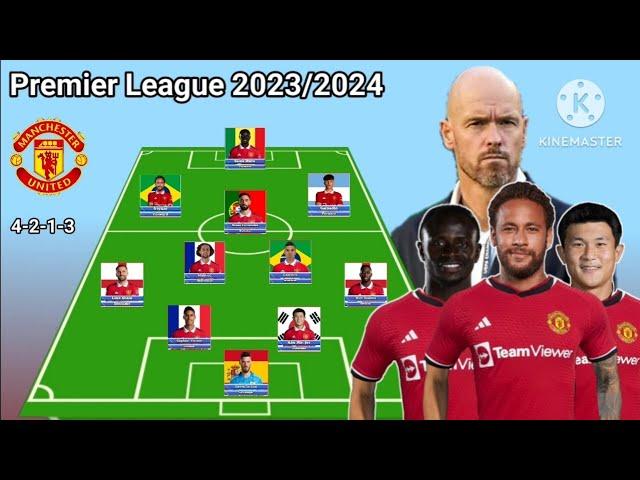 Manchester United Potential Line Up Premier League Seasons 2023/2024 ~ With Kim Min Jae & Neymar