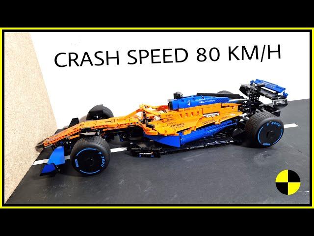 Lego McLaren F1 CRASH  80 KM/H  Lego Technic 42141 CRASH  - Lego car CRASH TEST