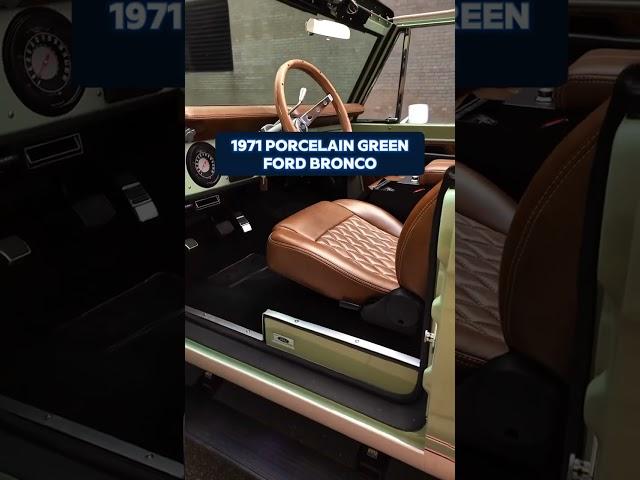 Classic 1971 Ford Bronco in Porcelain Green!