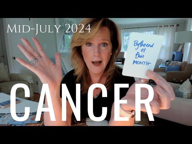 CANCER: When You LEAST Expect It - The Universe Is SHOVING You Forward | Mid July 2024 Tarot Reading