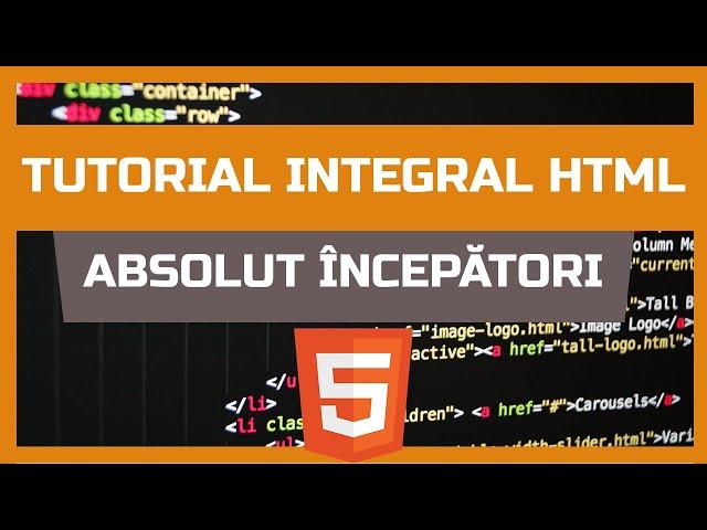 Tutorial HTML pentru începători | Tutorial Web Development de la 0