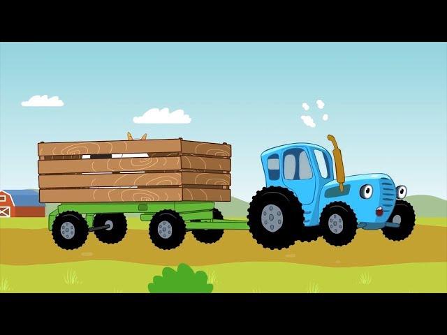 Learn Animal Sounds and Colors - The Blue Tractor - Educational Songs For Kids - Learn English