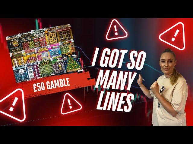  £50 gamble with Allwyn scratch cards  FULL CARD WIN 