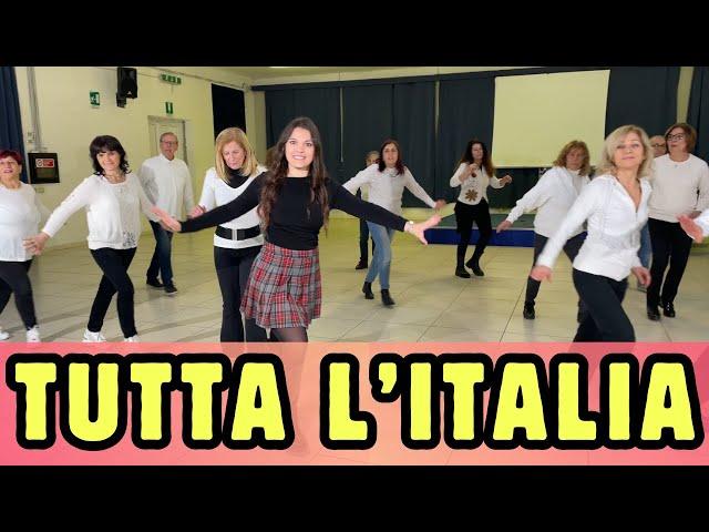 TUTTA L' ITALIA - Gabry Ponte - SANREMO 2025 - Coreografia - Ballo di gruppo - Dance - TARANTELLA