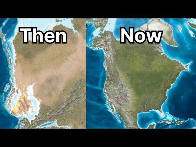 Evolution of North America - from the Permian to the Quaternary Period