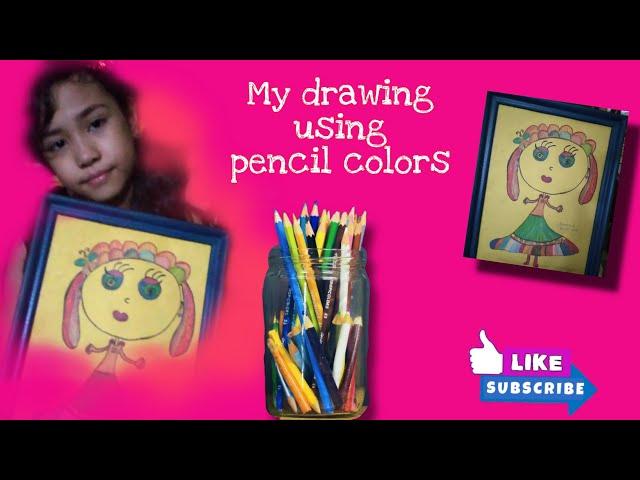 Pencil color drawing | Drawing by Mira || Pretty Mira #shorts