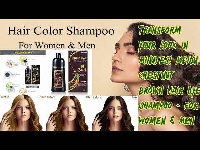 MEIDU Chestnut Brown Hair Dye Shampoo Women & Men,#hairdye