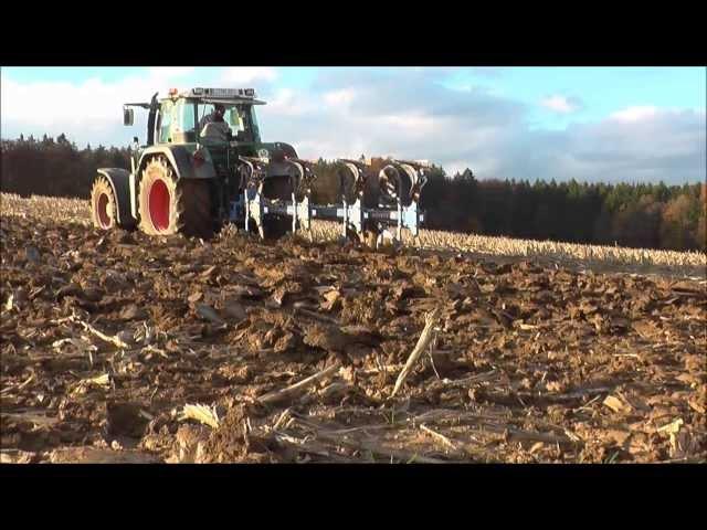 Fendt Vario 714 ackert mit Lemken 4-Schar-Pflug *2013* [HD]