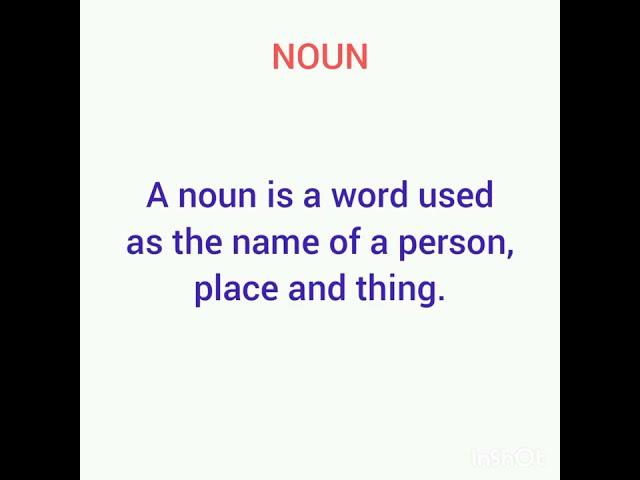 Noun/English Grammar/Easy definition/for school students