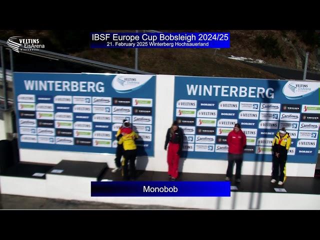 Winterberg| IBSF Europe Cup Bobsleigh 24/25| Monobob