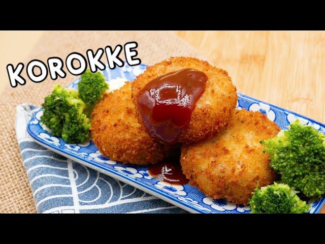 Korokke - CROCCHETTE con ripieno di patate, carne e formaggio e salsa okonomi HOMEMADE | Cookingdada