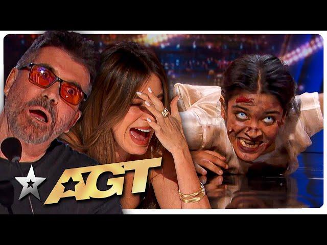 SCARY Auditions from America's Got Talent 2024 that SPOOKED The Judges!