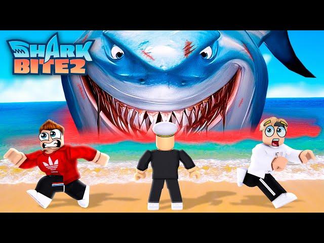 Finding GIANT SHARKS in SHARK BITE 2 in ROBLOX