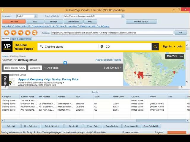 Yellow Pages Spider: Lead Generation Tool