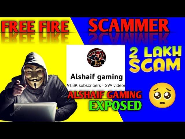 FREE FIRE ID UNBAN SCAMMER 2 LAKH SCAM || ON FREE FIRE  ALSHAIFGAMING EXPOSED