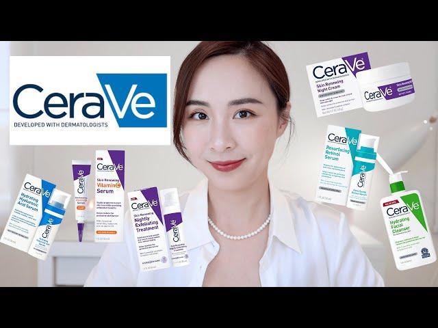 CeraVe产品测评｜全套使用一个月｜效果怎么样｜早晚护肤步骤｜早c晚a｜抗老｜a醇精华｜维c精华｜刷酸精华｜神经酰胺