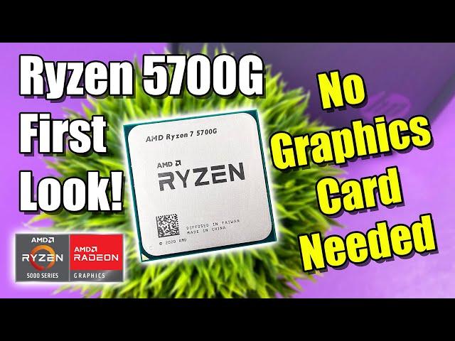 The RYZEN 7 5700G Is A BEAST! No Graphics Card Needed!?