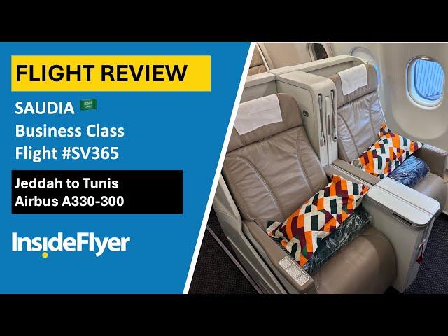 REVIEW | Saudia New Business Class Jeddah to Tunis | Airbus A330-300 | SV366   