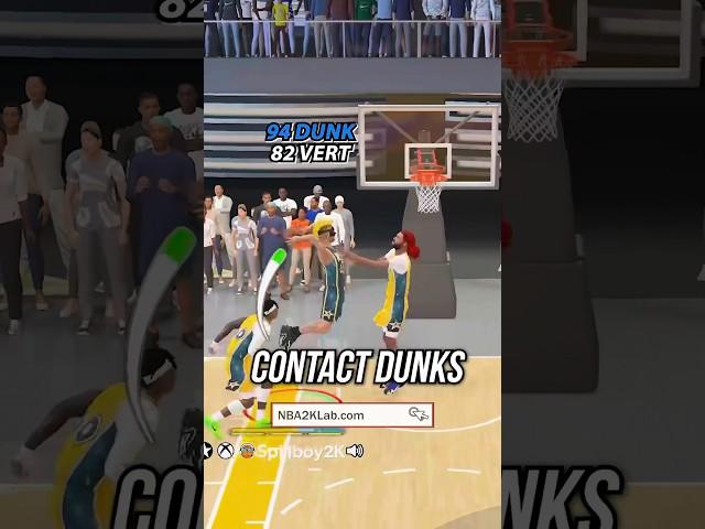 Best Builds on NBA 2K24: How to Get More Contact Dunks Shooting Guard Build #2k #2k24 #nba2k24