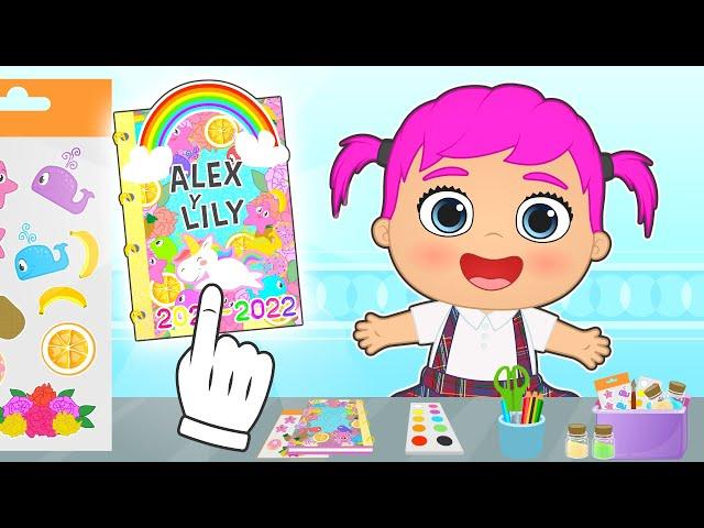 BABIES ALEX AND LILY  How to decorate a student planner