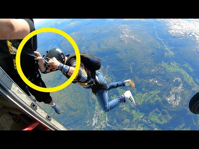 Friday Freakout: Skydiver's Reserve Handle Accidentally Pulled On Exit (But Didn't Open)