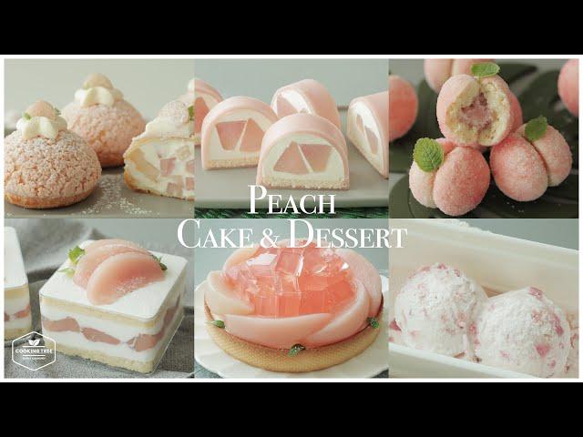 Version 2! 6가지 복숭아 케이크 디저트 모음.zip 6 Peach Cake Dessert Recipe | 홈베이킹 영상 Baking Video | Cooking tree