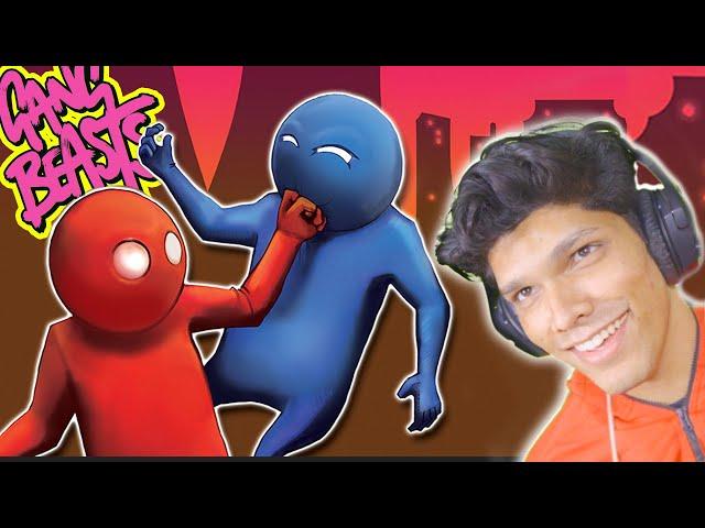 when a NOOB plays GANG BEASTS [Funny Moments]