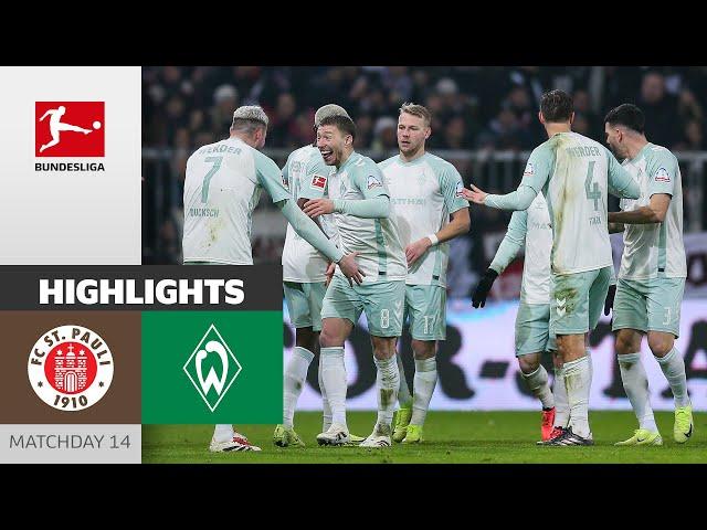 Away-Win In Hamburg! | FC St. Pauli - SV Werder Bremen 0-2 | Highlights | Matchday 14 – Bundesliga