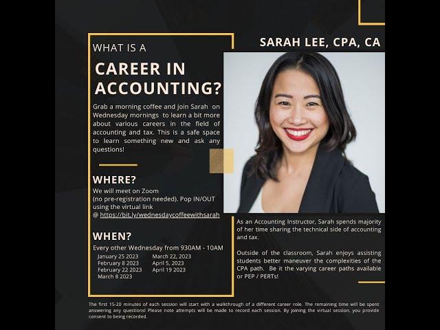 What is a Career in Accounting? | Coffee Chat with Sarah Lee, CPA, CA (#2)