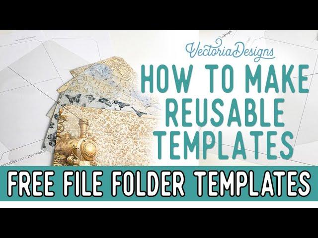 How to make Reusable Templates from Acetate Sheets | with FREE Printable File Folder Templates