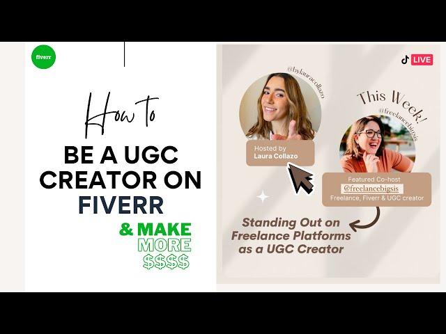 UGC Creator on Fiverr and how to make more money on Fiverr as a UGC Creator 2023