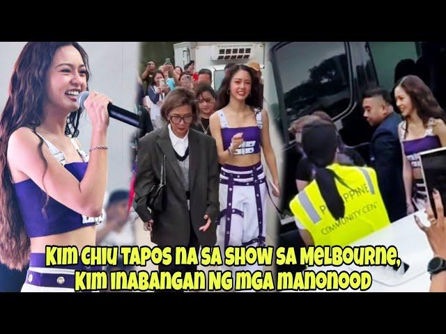 KIM CHIU TAPOS NA SA SHOW SA MELBOURNE, KIM CHIU SINALUBONG NG MGA MANONOOD