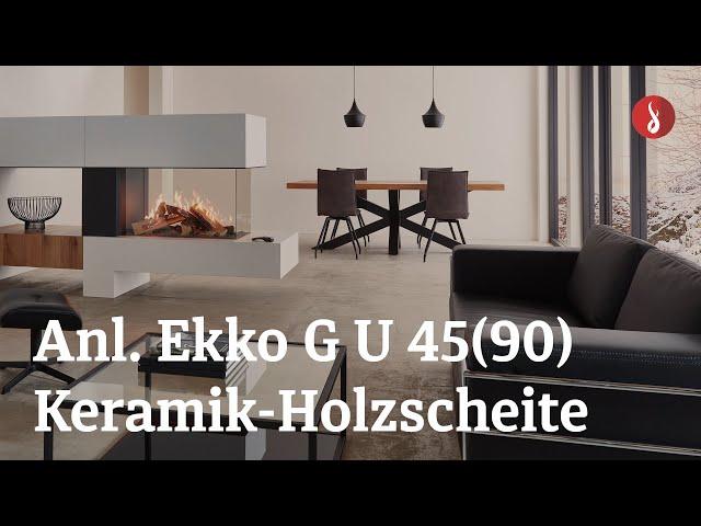 Camina & Schmid | Dekorierung & Platzierung der Keramik-Holzscheite Ekko G U 45(90)